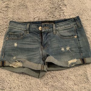**SOLD** Express distressed Jean shorts